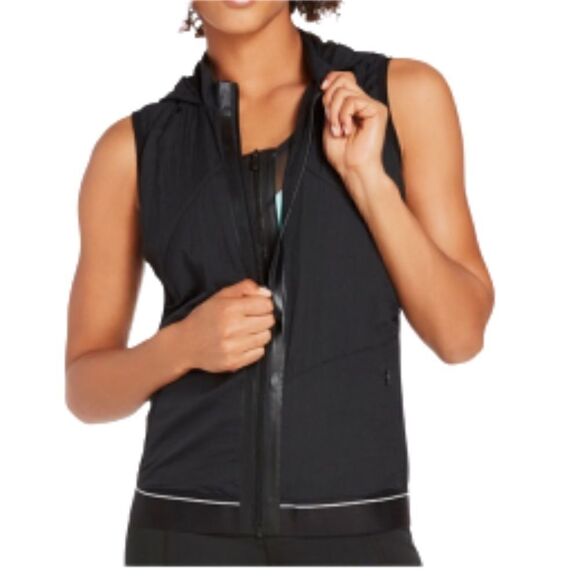Fabletics Jackets & Blazers - Fabletics Black Kennedy Hooded Workout Vest Size S